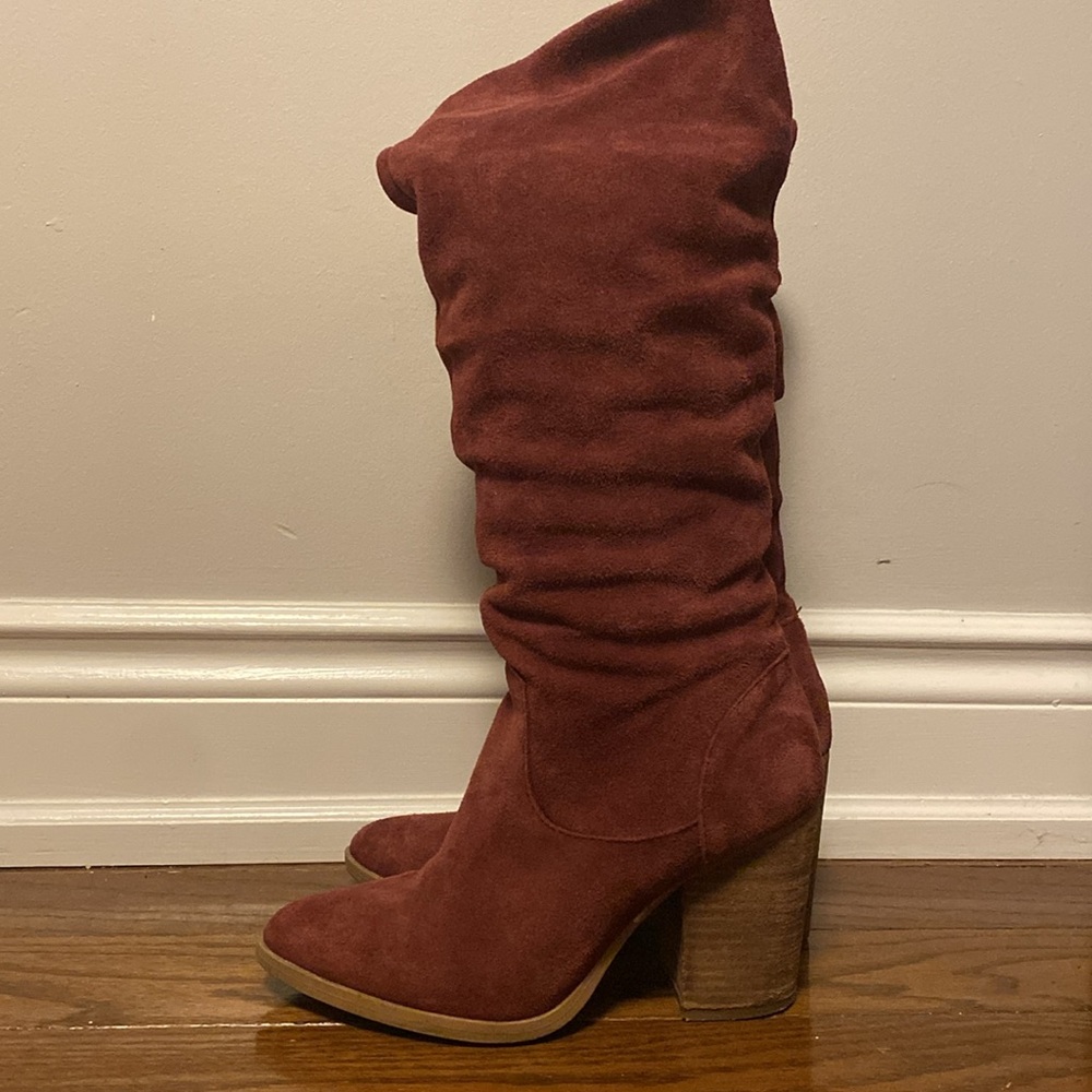 Nine West suede knee high boots.